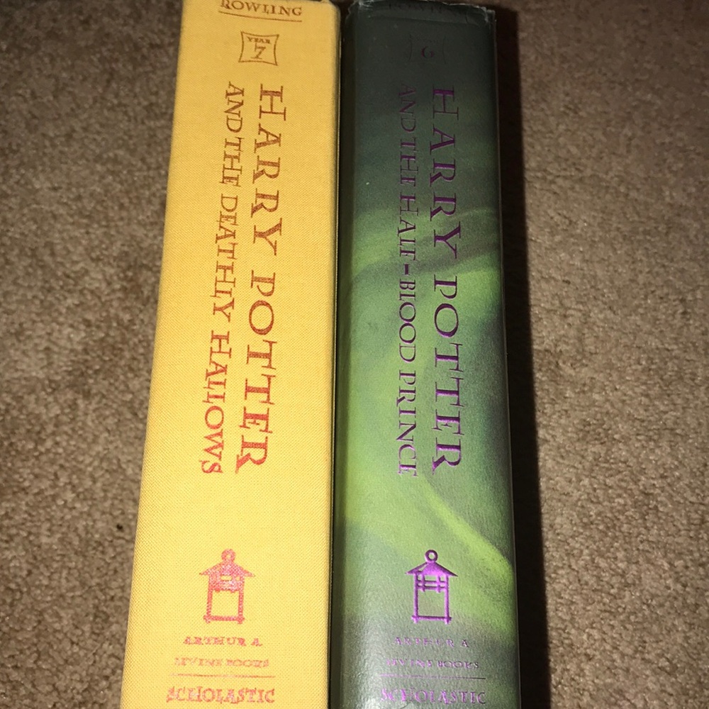 Harry Potter hard back books years 6&7